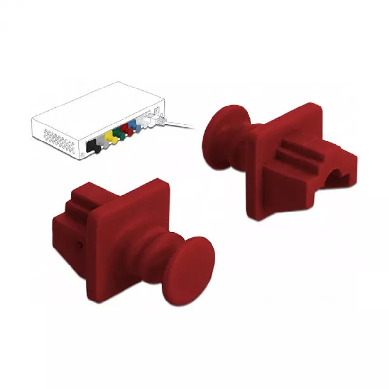 Tappo parapolvere DeLOCK 86510 RJ-45 10 pezzi