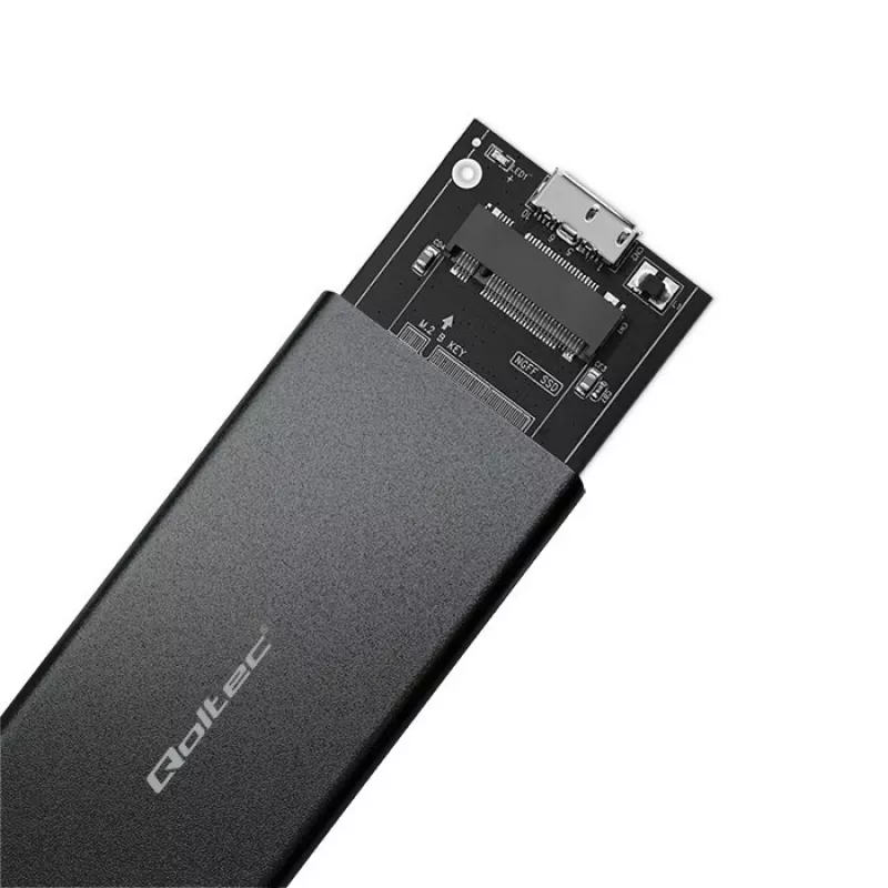 Case per SSD M.2 SATA QOLTEC 51854 USB 3.0 senza attrezzi