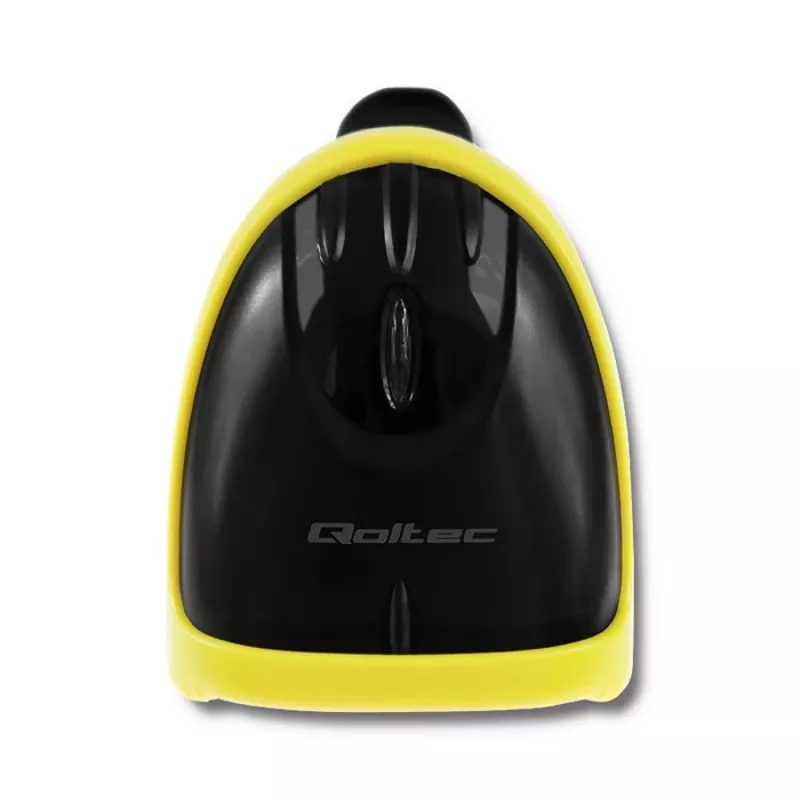 Qoltec 50867 lettore laser di codici a barre 1D/2D, USB, nero