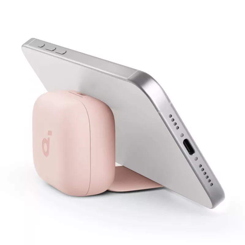 Headset Anker P30i headset wireless in-ear per chiamate e musica, USB Type-C, Bluetooth, rosa chiaro