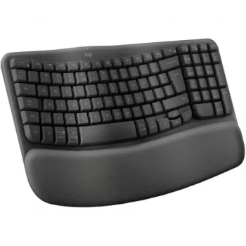 Tastiera Logitech Wave Keys Office RF Wireless + Bluetooth QWERTY US International grafite