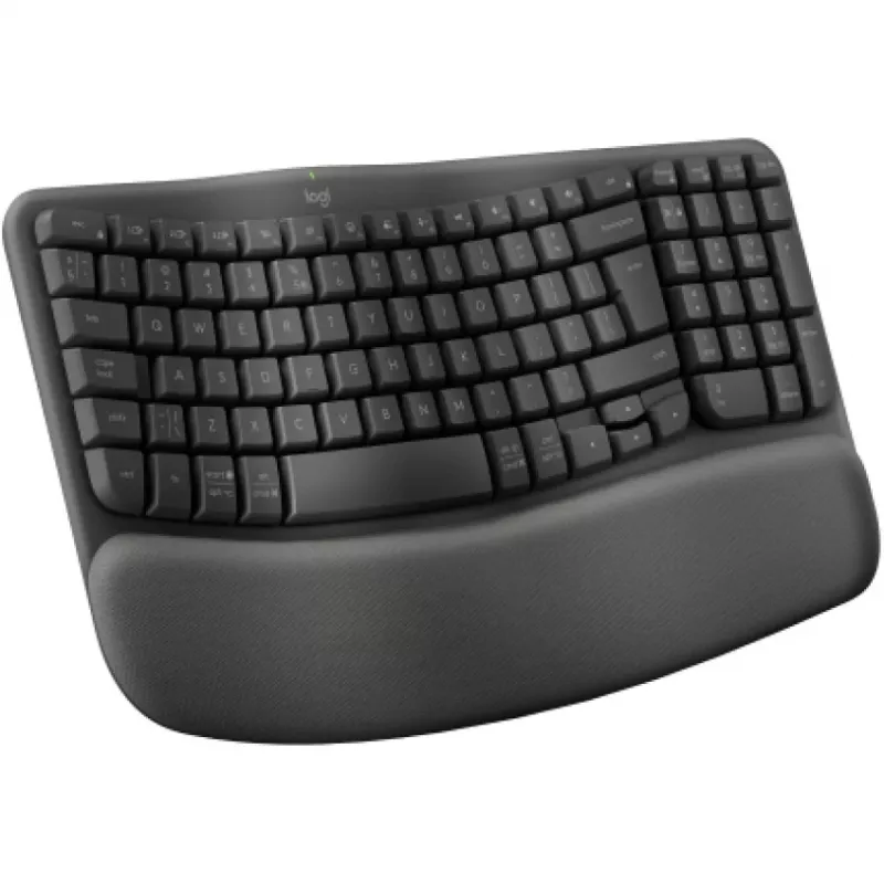 Tastiera Logitech Wave Keys Office RF Wireless + Bluetooth QWERTY US International grafite
