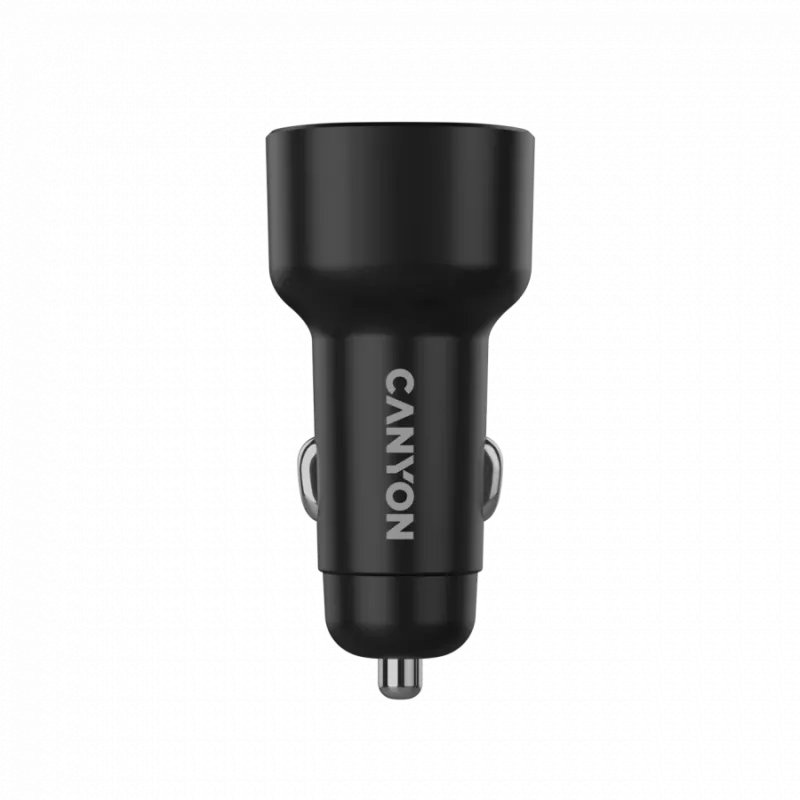 CANYON Caricabatterie auto OnDrive 48 PD 48W USB-A+USB-C nero