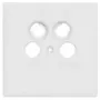 Axing SZU 2-03 piastra di copertura per prese antenna TV/R/Data, 80 x 80 mm, bianco