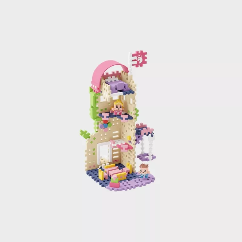 Marioinex Mini Waffle Princess Fantasy Torre, costruzioni da 148 pezzi