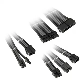 Set di prolunghe cavi Kolink Core Adept — guaina in PET intrecciata, conduttore in rame, lunghezze 300–350 mm, set da 6 pezzi