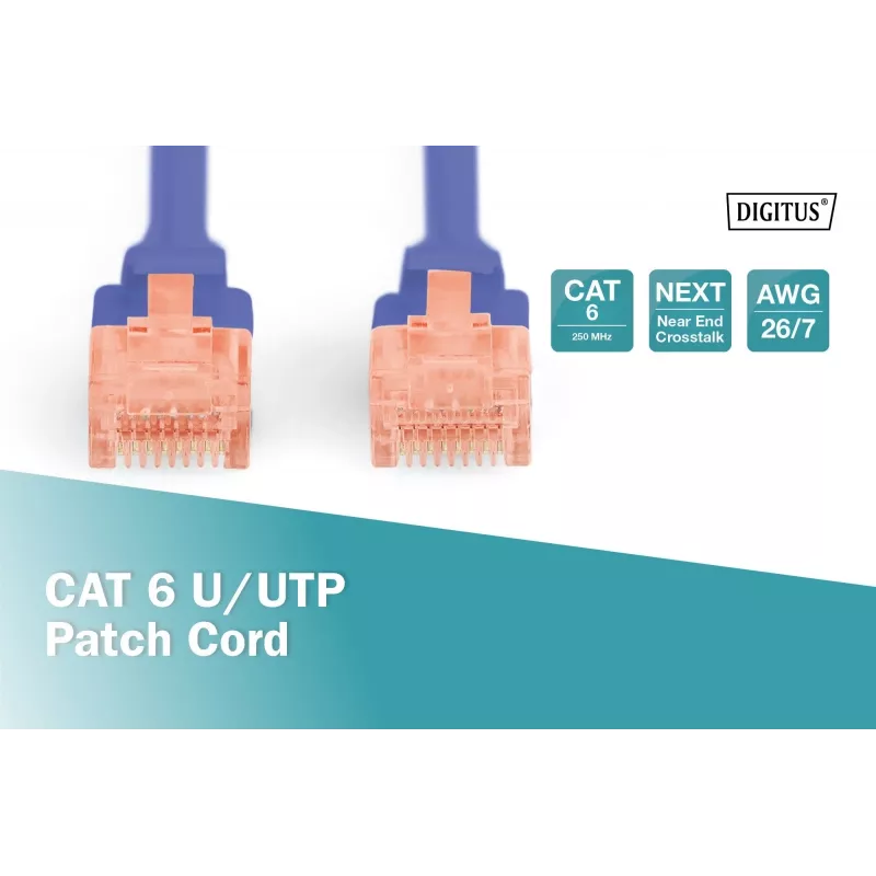 Digitus DK-1612-030/B Cavo di rete RJ45 patch CAT 6 U/UTP B