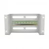 Delock 67319 Barra per interruttori automatici da 10" con copertura e guida DIN, 3U, metallo, grigio