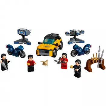 Set LEGO Marvel Escape from the Ten Rings 76176 con minifigure e veicoli