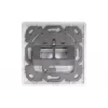 Digitus | Placca a parete per moduli Keystone, tipo tedesco, piastra centrale 50x50 mm, cornice 80x80 mm | DN-93801-1