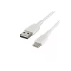 Cavo PVC USB-C a USB-A 15 cm bianco
