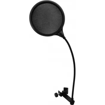 Filtro pop Omnitronic DSH-135 nero – antivento per microfono per studio e live