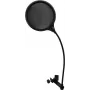 Filtro pop Omnitronic DSH-135 nero – antivento per microfono per studio e live