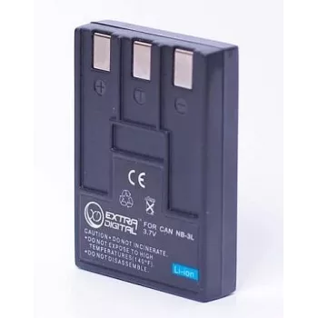 Batteria ricaricabile Extra Digital NB-3L 3,7 V 1000 mAh per fotocamere Canon compatibili