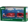 Treno a batteria rosso World, veicolo giocattolo rosso