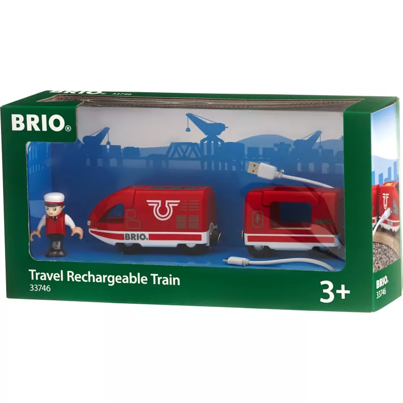 Treno a batteria rosso World, veicolo giocattolo rosso