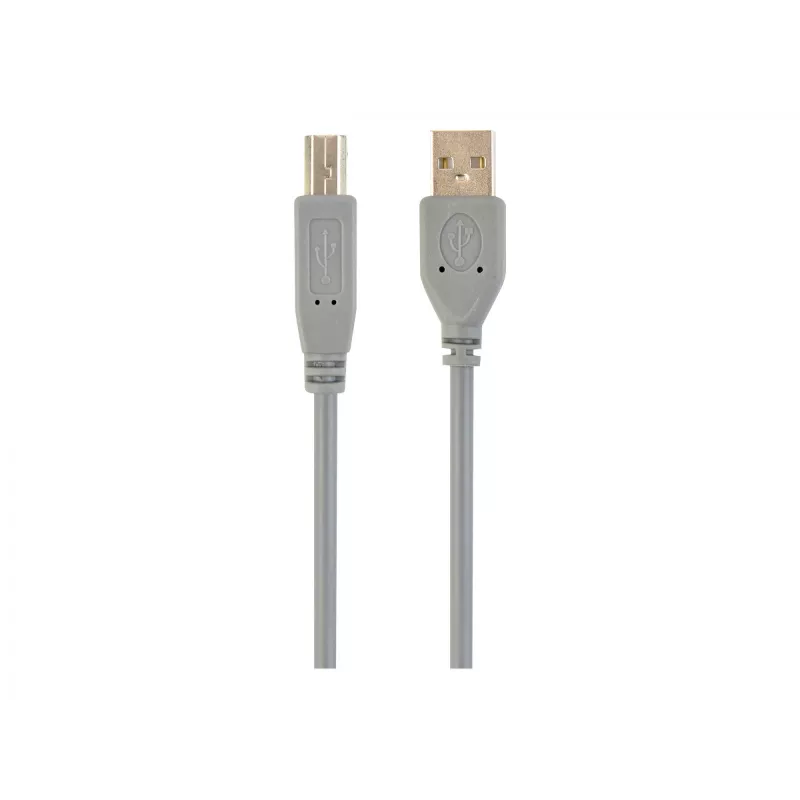 Cavo USB 2.0 connettore maschio A a connettore maschio B, 1,8 m, grigio