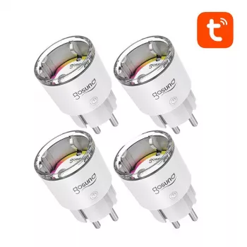 Presa smart Gosund EP2 10A – set di 4 prese Wi-Fi, controllo remoto individuale, monitoraggio energia