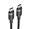 Cavo dati e ricarica USB-C a USB-C Vention TRDBH, 2 m, USB 2.0, 60 W PD, 3 A, 480 Mbit/s, nero