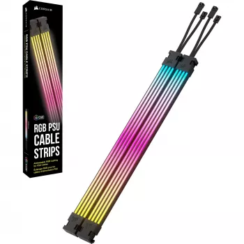 iCUE ARGB PSU Kabel Strips, strisce LED 2x 240mm, per alimentatore - cavo
