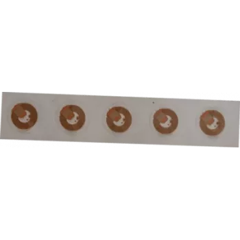 Etichette di sicurezza RFID NFC SCOT NTAG213 18 mm trasparenti, confezione da 10