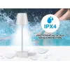 Beper P201UTP112 lampada da tavolo ricaricabile, controllo touch, 2 W, 2000 mAh, bianca