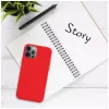 Cover posteriore per cellulare FIXED per Apple iPhone 16e, gomma, rosso, custodia protettiva sottile