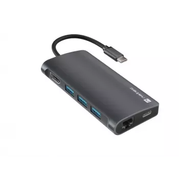 Docking station NATEC NMP-2162 USB 3.2 Gen 1 Type-C grigio con filo