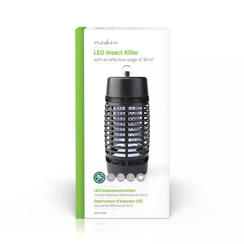 Nedis INKI112CBK4 eliminatore/repellente per insetti adatto per interni adatto per esterni nero