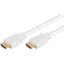Goobay Cavo HDMI 5m Type-A connettore maschio su connettore maschio 18 Gbit/s bianco