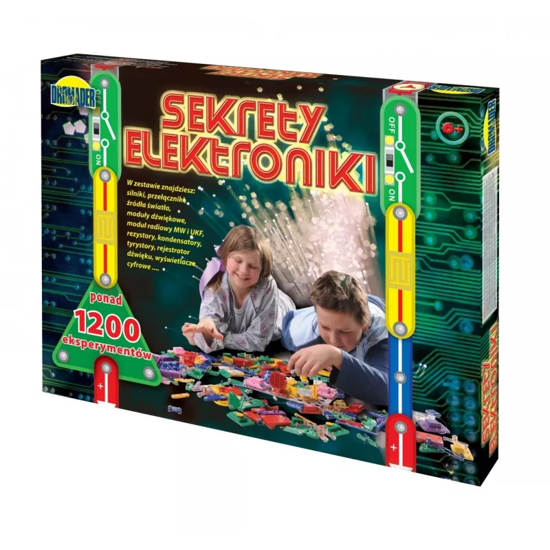 Dromader Sekrety Elektroniki, kit di elettronica con 1200 esperimenti (85953)
