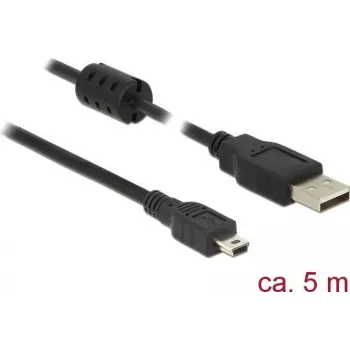 Cavo USB DeLOCK 5 m USB 2.0-A USB 2.0 Mini-B