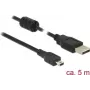 Cavo USB DeLOCK 5 m USB 2.0-A USB 2.0 Mini-B