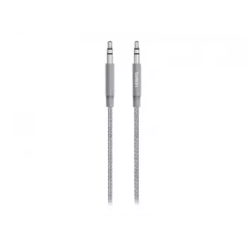 Cavo Linksys Belkin MIXIT Aux - cavo audio - mini jack stereo 3,5 mm (M) - mini jack stereo 3,5 mm (M) - 1,22 m - grigio (AV10164BT04-GRY)
