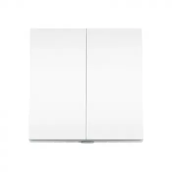 TP-Link Tapo Interruttore luce smart 2 gang 1 way, tilt, bianco, 91.5 mm, 100.5 mm, 55.5 mm, 200 g