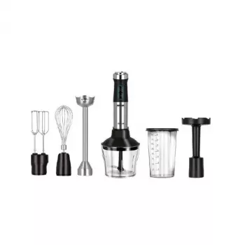 Frullatore a immersione MPM MBL-42M — 1500 W, corpo in acciaio inox, velocità variabile, turbo, accessori