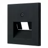 Placca con telaio Gira System 55, nero, modello 0270005
