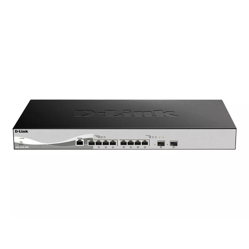 D-Link DXS-1210-10TS managed L2/L3 10G Ethernet (100/1000/10000) 1U nero, argento