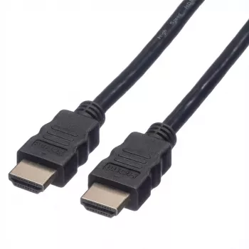 ROLINE High Speed - cavo HDMI con Ethernet - HDMI (M) a HDMI (M) - 1 m - schermato - nero (11.04.5591)