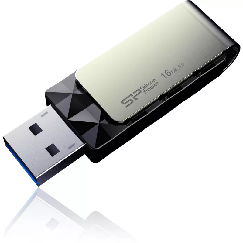 Silicon Power Blaze B30 SP016GBUF3B30V1K chiavetta USB, 16 GB, USB 3.0, nero
