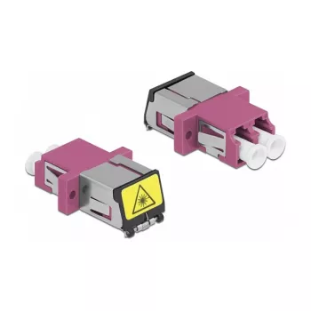 Accoppiatore in fibra ottica DeLOCK 86901 LC duplex femmina su LC duplex femmina multimodale viola