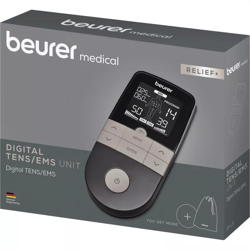 Elettrostimolatore TENS/EMS Beurer EM 1 RELIEF+ (modello 60428) antracite