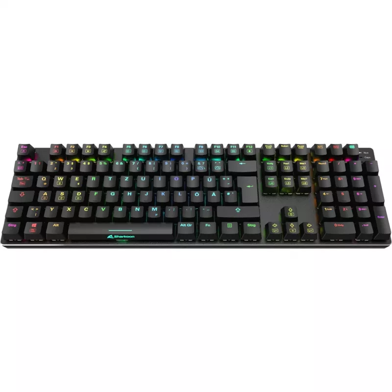 SKILLER SGK36W, Tastiera gaming nero, layout DE, Huano Red