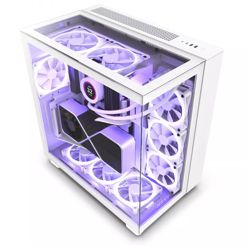 Case PC NZXT H9 Elite Midi Tower bianco
