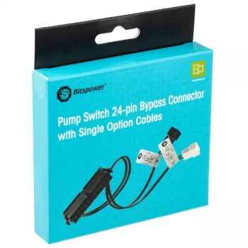 BitsPower 24‑Pin ATX bridge/tester con connessione ventola — BPTA‑PSC‑SOC