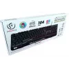 Rebeltec SHARK tastiera gaming a dimensioni standard, RGB, poggiapolsi integrato, impermeabile