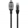 Goobay 70755 cavo USB-C a RJ45 Ethernet CAT 6 per connessione internet cablata stabile con router/modem/switch di rete/sostituisce adattatore USB a RJ45 / 1