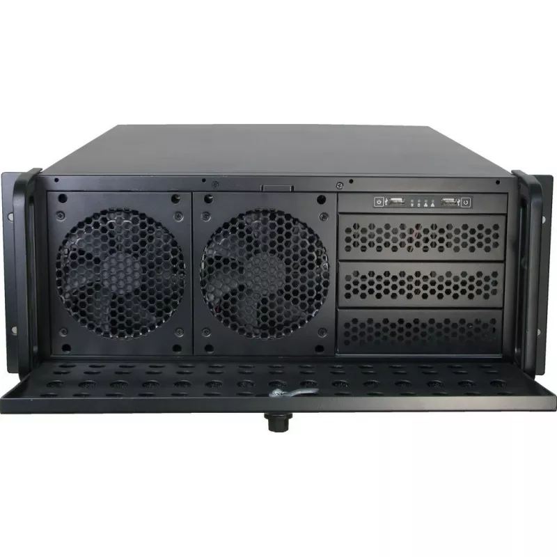 Case per server Inter-Tech IPC 4U-4129L rack argento metallico