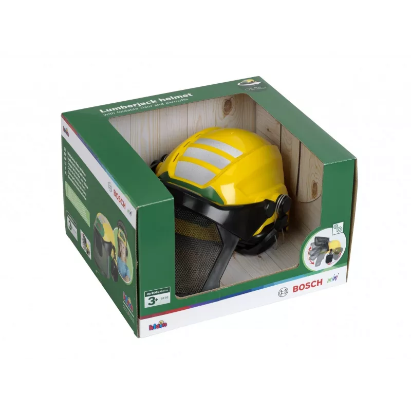 Casco da boscaiolo KLEIN con visiera modello 8199 — casco protettivo giocattolo per bambini