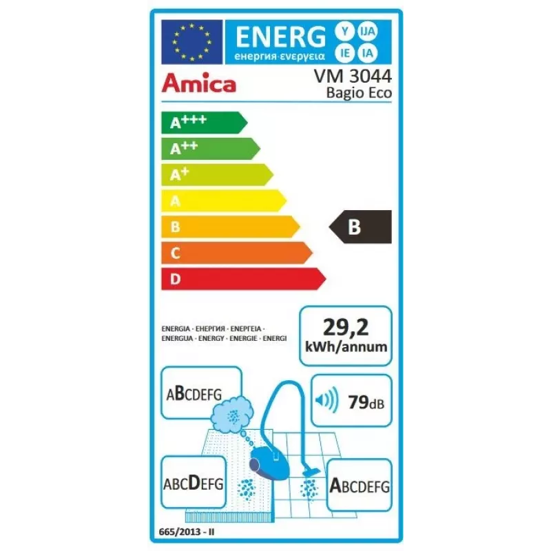 Aspirapolvere Amica Bagio Eco VM 3044
